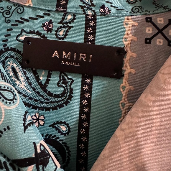 AMIRI
bandana-print "Blue" silk shirt - Picture 4 of 4